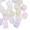 Marbled Stone Style Opaque Acrylic Beads OACR-G009-11-4