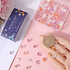 150Pcs 5 Colors Transparent Spray Painted Glass Charms GLAA-SC0001-93-3
