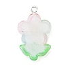 Translucent Resin Pendants RESI-Z014-02D-2