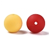 Rubberized Style Imitated Silicone Acrylic Beads MACR-T048-01A-06-2