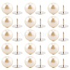 20Pcs ABS Plastic Pearl No Sewing Buttons BUTT-CY0001-22C-6