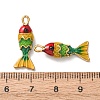 304 Stainless Steel Enamel Pendants STAS-Z193-13G-02B-3