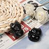 Natural Obsidian Pendants G-G660-03-5