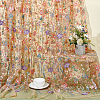 2 Yards Polyester Embroidery 3D Flower Fabrics DIY-WH0622-382B-4