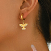 Metal Bird Wing Stainless Steel Hoop Earrings for Women Daily Versatile Jewelry SE6238-4-3