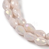 Opaque Solid Color Electroplate Glass Beads Strands X-EGLA-N013-P4mm-B08-3