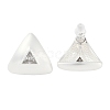 Triangle Brass Drawbench Stud Earring EJEW-L288-007S-3