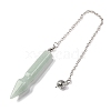 Natural & Synthetic Gemstone Pointed Dowsing Pendulums G-Q184-04P-4