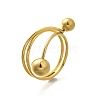 304 Stainless Steel Round Ball Finger Rings for Women RJEW-U036-03G-01-4