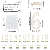 Wood Baby Milestone Numbers Signs Sets AJEW-WH0042-30-2