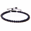 Adjustable Women's Blue Goldstone Beaded Bracelet LS-CN3407-31-1