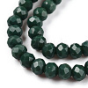Opaque Solid Color Glass Beads Strands EGLA-A034-P3mm-D09-3
