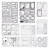 Globleland 9 Sheets 9 Styles PVC Plastic Stamps DIY-GL0004-95-1