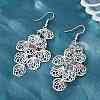 Brass Dangle Earrings EJEW-B157-02C-P-2