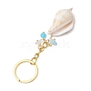 Natural Shell Pendant Keychains KEYC-JKC01094-04-5