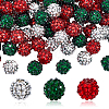 75Pcs 3 Colors Acrylic Resin Rhinestone Graduated Beads RESI-GA0001-35-1