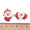 Christmas Theme Opaque Resin Pendants RESI-N039-107-3