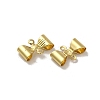 Rack Plating Brass Connector Charms KK-H473-11G-2