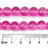 Frosted Transparent Glass Bead Strands GLAA-P065-10mm-11-3