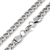 201 Stainless Steel Curb Chain Necklace NJEW-I127-03P-1