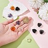 10Pcs 5 Colors Transparent & Opaque Resin Pendants RESI-SZ0001-65-3