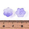 Transparent Two Tone Spray Painted Glass Bead Caps A-GLAA-Q089-002B-004-3