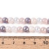 Electroplate Glass Beads Strands EGLA-N019-6mm-04-4