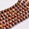 Natural Tibetan Style dZi Beads Strands G-P229-A-07J-6mm-1