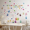 8 Sheets 8 Styles Rainbow Color PVC Waterproof Wall Stickers DIY-WH0345-095-6