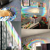 Waterproof PVC Colored Laser Stained Window Film Adhesive Stickers DIY-WH0256-032-5