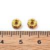 Brass Micro Pave Cubic Zirconia Beads KK-R216-09G-3