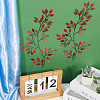 Iron Leaves Branch  Wall Decorations AJEW-WH0513-30B-4