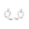 Silver Color Plated Alloy Letter Pendants LS-PALLOY-J718-01S-Q-1