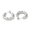 Non-Tarnish 304 Stainless Steel Bamboo Ring Stud Earring EJEW-K244-42P-2