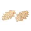 Long-Lasting Plated Brass Filigree Pendants KK-K336-09KCG-2