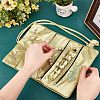 Embroidery Silk Zipper Roll Bags ABAG-WH0038-14-3