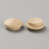 100Pcs Wooden Hinged Screw Covers AJEW-WH20020-077D-2