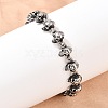Halloween 304 Stainless Steel Link Chain Bracelets BJEW-D379-20A-AS-5