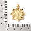 Rack Plating Brass Cubic Zirconia Pendants KK-K385-073G-4