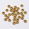 Tibetan Style Alloy Flower Spacer Beads TIBEB-0885-AG-LF-1