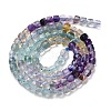 Gradient Color Natural Colorful Fluorite Beads Strands G-NH0001-H01-01-3