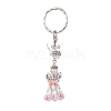 Glass Beaded Keychains KEYC-MZ00031-01-2