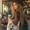 Canvas Women's Tote Bags ABAG-WH0056-004-4