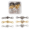 Alloy Rhinestone Magnetic Clasps ALRI-TA0001-02-14