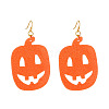Halloween Alloy Acrylic Dangle Earrings FS-WG03594-14-1