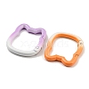 Spray Painted Alloy Spring Gate Rings FIND-Z056-05-2