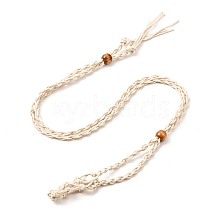 Braided Wax Rope Cord Macrame Pouch Necklace Making X-NJEW-J007-01