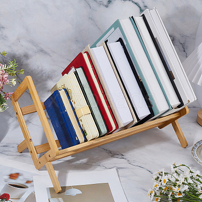 Wood Desktop Bookshelf ODIS-WH0030-313B-01-1