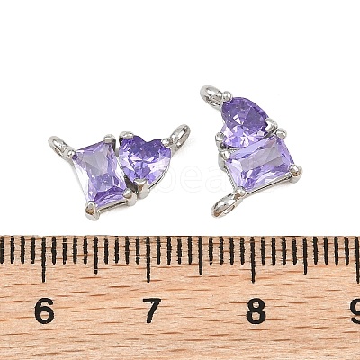 Brass Pave Cubic Zirconia Charms CU-CBA6A75-04P-10-1