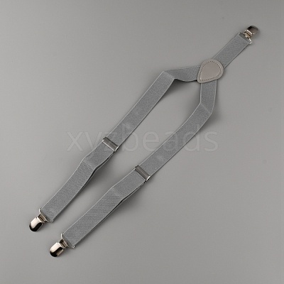 Adjustable Polyester Y-Shaped Heavy Duty Suspenders AJEW-WH0307-23F-1